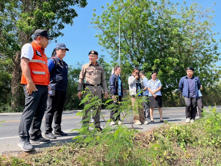สภ.ท่ามะกา ตรวจสถานที่เกิดอุบัติเหตุฯ