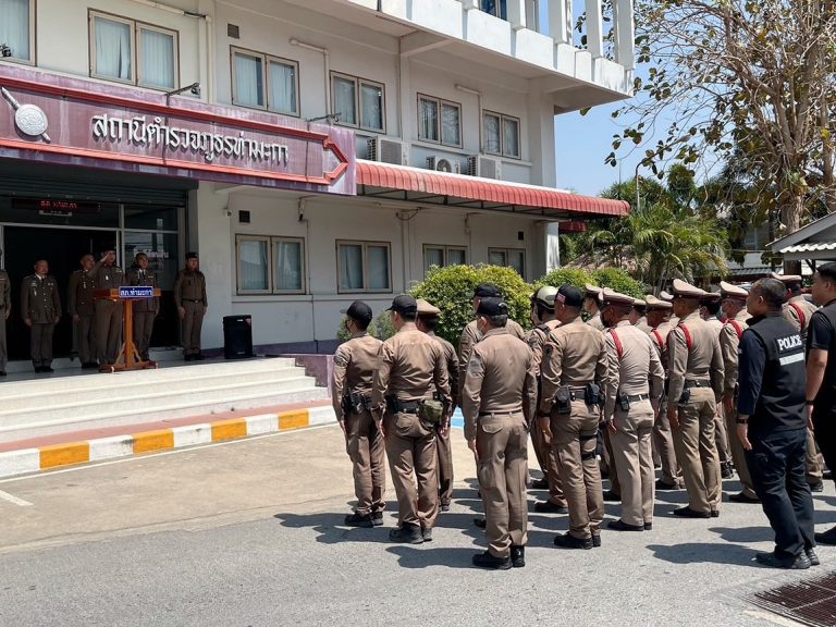 ต้อนรับ พ.ต.อ.ธานี สงวนจีน เดินทางมาดำรงตำแหน่ง ผกก.สภ.ท่ามะกา